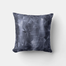 Mooie luxe marineblauw Geometrisch patroon Kussen