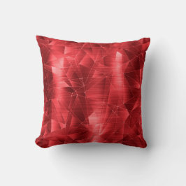 Mooie Luxe Red Geometrical Pattern Pillow Kussen