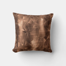 Mooie Luxury Bronze Geometrical Pattern Pillow