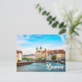 Mooie Luzern, Zwitserland Briefkaart (Staand voorkant)