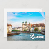Mooie Luzern, Zwitserland Briefkaart (Voorkant / Achterkant)
