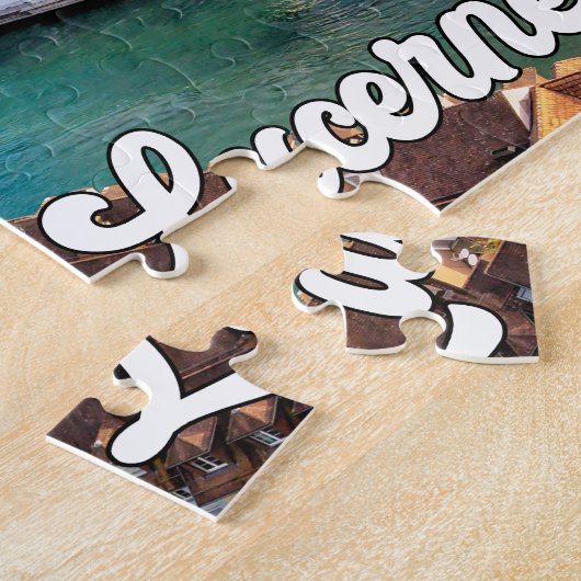 Mooie Luzern, Zwitserland Legpuzzel (Zijkant)
