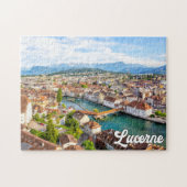 Mooie Luzern, Zwitserland Legpuzzel (Horizontaal)