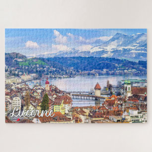 Mooie Luzern, Zwitserland Legpuzzel