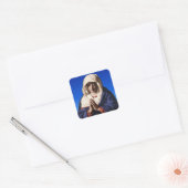 Mooie Maagd Maria in Gebed Envelop Vierkante Sticker (Envelop)