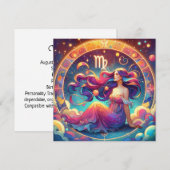 Mooie Maagd Vrouw | horoscoopkunst (Voorkant / Achterkant)