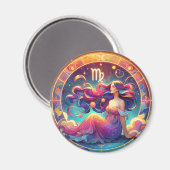 Mooie Maagd Vrouw | horoscoopkunst Magneet (Voorkant / Achterkant)