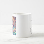 Mooie Maagd Vrouw met Horoscoop Info op Terug Koffiemok (Center)