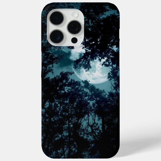 Mooie maan gloed door bomen Case-Mate iPhone case (Achterkant)