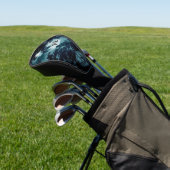 Mooie maan gloed door bomen Monogram Golfheadcover (Insitu)