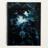 Mooie maan gloed door bomen planner (Voorkant)