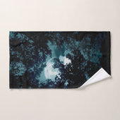 Mooie maan gloeit door bomen bad handdoek (Handdoek)