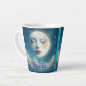 Mooie maan Latte mok (Linkerhoek)