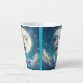Mooie maan Latte mok (Voorkant)