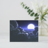 Mooie maannachtruimte briefkaart (Staand voorkant)