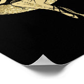 Mooie maansterren, kunstdecoillustratie poster (Hoek)