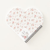 Mooie Maar Wrede Witte Kat Rose Notitieboek (Achterkant)