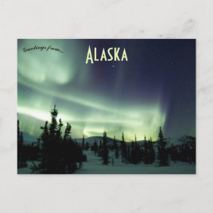 Mooie Maart Sky in Alaska Briefkaart