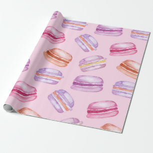Mooie Macarons bedrukt Inpakpapier