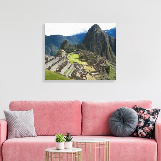 Mooie Machu Picchu Canvas Afdruk (Insitu (Woonkamer))