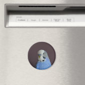 Mooie Macro Budgie Bird Magneet (Insitu (Vaatwasser))