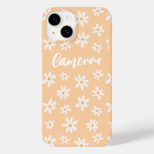 Mooie Madeliefjes Bloem Patroon Case-Mate iPhone Case (Achterkant)