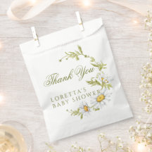 Mooie Madeliefjes Bloemige Baby Shower Bedankt