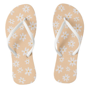 Mooie madeliefjes bloempatroon teenslippers