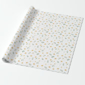 Mooie madeliefjes floral wrapping papier (Uitgerold)