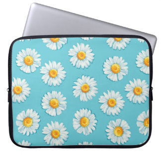 Mooie madeliefjes naadloos patroon laptop sleeve