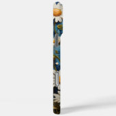 Mooie madeliefjes op een blauwe achtergrond Case-Mate iPhone case (Achterkant / Rechts)