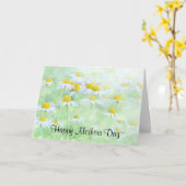 Mooie madeliefjes op een veld Foto Moederdag Kaart (Gele Bloem)