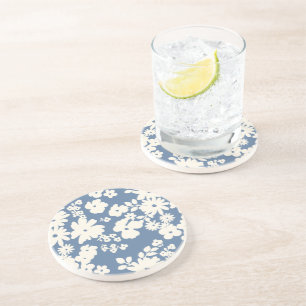 Mooie madeliefjes patroon aangepaste achtergrond k zandsteen onderzetter