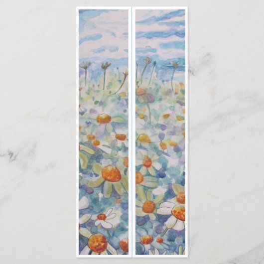 Mooie madeliefjes twee Bladwijzer (Achterkant)