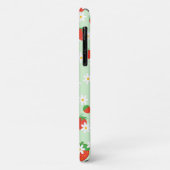 Mooie madeliefjesbloem aardbei Kerstpatroon Case-Mate iPhone Case (Achterkant/links)
