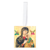 Mooie Madonna en Kind Kerst Decoratie (Voorkant)