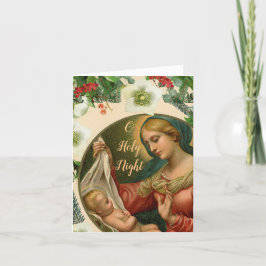 Mooie Madonna- en kinderkerstkaart Feestdagen Kaart