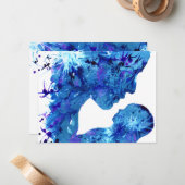 Mooie Madonna en waterverf van kinderen Notitiekaartje (Voorkant / Achterkant in situ)