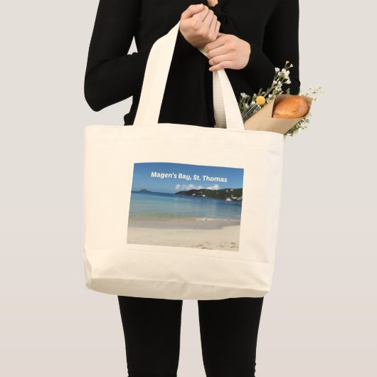 Mooie Magen's baai, St. Thomas Grote Tote Bag (Voorkant (product))