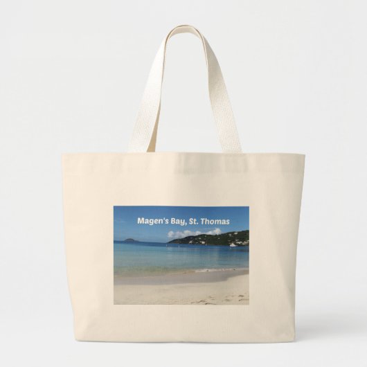 Mooie Magen's baai, St. Thomas Grote Tote Bag (Voorkant)