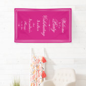 Mooie magenta chique foto prop bruiloft achtergron spandoek (Insitu)