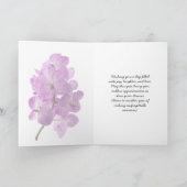 Mooie Magenta Roze Winter Orchids Verjaardag Kaart (Binnen)