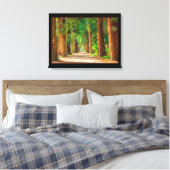 Mooie Magische Lente Bos Canvas Print (Insitu (Slaapkamer))