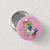 Mooie Magische Unicorn Ronde Button 3,2 Cm (Voorkant /achterkant)