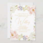 Mooie Magnolia Bloem Lente bruiloft Kaart (Voorkant)