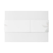 Mooie Magnolia bloemenbuikband Uitnodigingen Wikkel (Achterkant Voorbeeld)