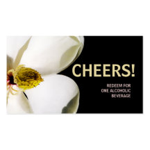 Mooie Magnolia bruiloft Drink Ticket