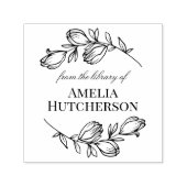 Mooie Magnolia-filialen uit de bibliotheek van Zelfinktende Stempel (Design)