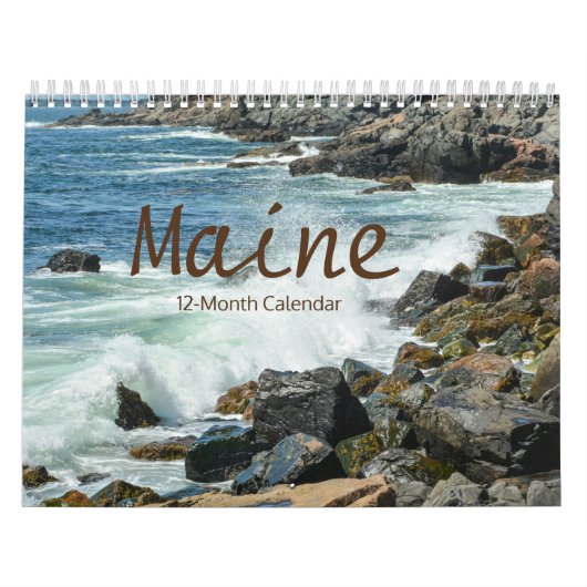 Mooie Maine kalender van 12 maanden (Hoes)