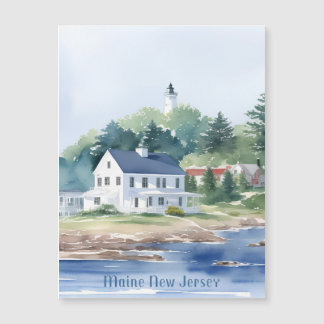 Mooie Maine New Jersey Waterverf Kunst